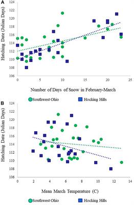 Breeding Phenology of Red-Shouldered Hawks (Buteo lineatus) Is Related to Snow Cover and Air Temperature During the Pre-Laying Period